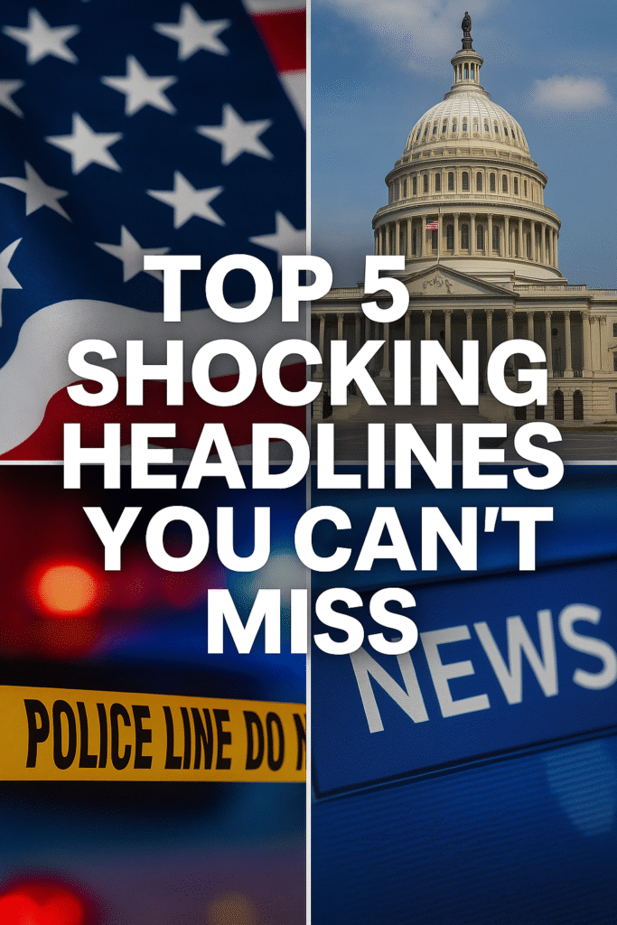 Breaking News : Top 5 Shocking Headlines  [US]